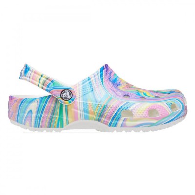 Saboți Crocs Classic Out of this World II Clog Multicolor - Multi/White foto