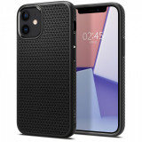 Husa TPU Spigen Liquid Air Matte pentru Apple iPhone 12 mini, Neagra