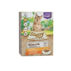 Stuzzy Pack, plic fasii sos sterilized pui/ curcan, 12 x 85 g