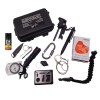 Kit supravietuire IdeallStore&reg;, On Point, 13 elemente multifunctionale, negru