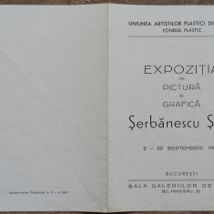 Expozitia de pictura si grafica Serbanescu Serfi 1958