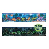 Puzzle pentru copii flourescent cu Dinozauri (200 piese, 1.5m), Hape