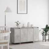 Gossi bufet gri din beton beton gri lemn prelucrat 135 x 41 x 75 cm