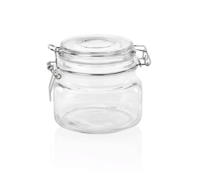 Borcan cu capac ermetic, din sticla, 500 ml foto