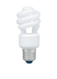 BEC LED Panasonic, soclu E27, putere 11W, forma spirala, lumina alb calda, alimentare 220 - 240 V, &quot;EFD11E27HD3E&quot; (timbru verde 0.45 lei)