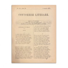 Convorbiri Literare, Anul IX, Nr. 10, 1 Ianuarie 1876, cu ?Pungu?a cu doi bani? de Ion Creanga foto