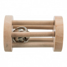 Trixie Rola din lemn cu clopoțel pentru pisici 6 cm