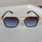 Ochelari de soare Metal Frame - Rama aurie Lentile albastre degrade