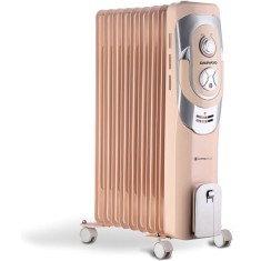 Calorifer electric cu ulei Daewoo DOH9C, 2000 W, 9 elementi, 5 canale de ulei, 3 nivele de putere, Termostat reglabil, Protectie supraincalzire, Indic