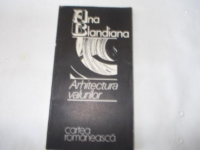 Arhitectura valurilor Ana Blandiana 1990 foto