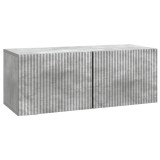 vidaXL Oglindă TV montată pe perete Gri Beton 78,5 x 31 x 30 cm 898548