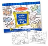 Jumbo Coloring Pad - Blue (11"" X 14"")