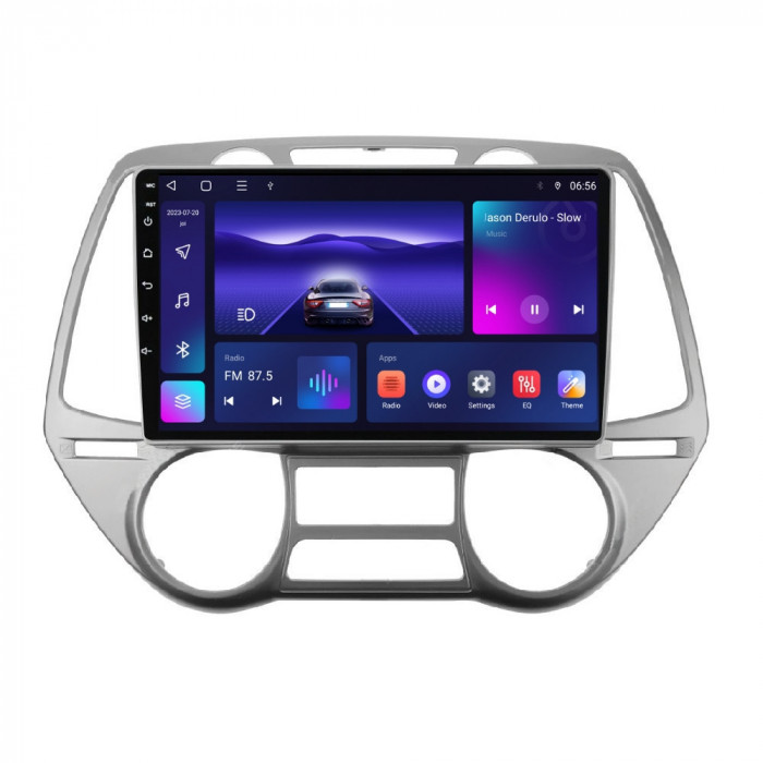 Navigatie Dedicata Android Hyundai I20 (2011-2015), 9Inch, 2Gb Ram, 32Gb Stocare, Bluetooth, WiFi, Waze
