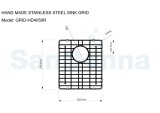 Gratar protectie chiuveta SanDonna GRID HD4050R, 40x50