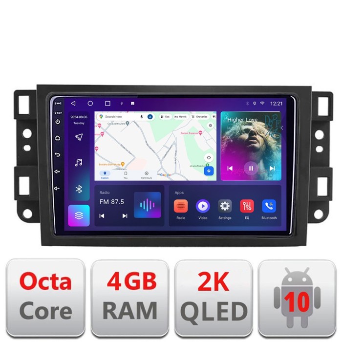Navigatie Chevrolet Captiva C-020 Android Octa Core Ecran 2K QLED GPS 4G 4+32GB 360 KIT-020+EDT-E409-2K CarStore Technology