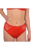 Chilot Dama Clasic Luan, Talie Inalta, Microfibra &amp; Dantela C1510, Rosu, XL