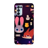Husa compatibila cu Oppo A72 model Zootropolis pattern, Silicon, TPU, Viceversa, Transparent, Carcasa