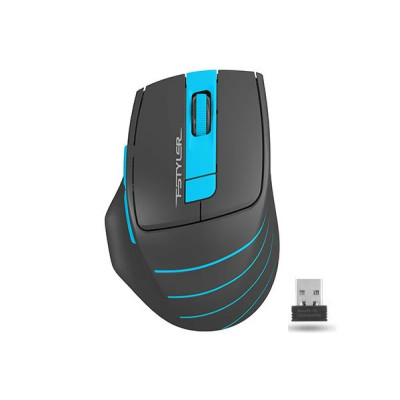 MOUSE A4TECH gaming wireless optic 2000 dpi negru / albastru FG30 Blue foto