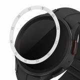 Rama cadran kwmobile pentru Samsung Galaxy Watch 5 Pro (45mm), Aluminiu, Gri/Negru, 60204.02