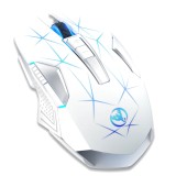 Cumpara ieftin Mouse Nou pentru Gaming, HXSJ T300, 2400dpi, 7 Butoane, RGB, Alb, Wireless NewTechnology Media