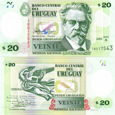 Uruguay 20 Pesos 2020 Polimer P-101 UNC