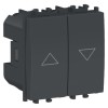 Intrerupator jaluzele 2M Schneider Easy Styl negru LMR0712003