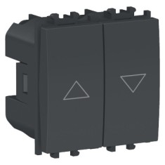 Intrerupator jaluzele 2M Schneider Easy Styl negru LMR0712003