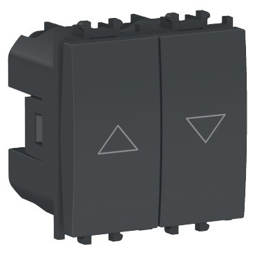 Intrerupator jaluzele 2M Schneider Easy Styl negru LMR0712003