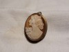 MEDALION si BROSA cu CAMEE pe SCOICA autentica 1900 AUSTRIA manopera EXCEPTIONALA vintage DE EFECT superba