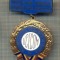 Y 1076 INSIGNA -,,UCECOM&quot;-PENTRU MERITE DEOSEBITE IN MUNCA -COOPERATOR FRUNTAS