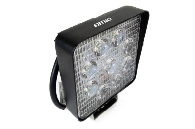 Lampa lucru LED 27W 6000K, Spot lumina, 12V-60V, IP67, aluminiu, omologare E9, 106 x 106 x 32 mm AutoDrive ProParts foto