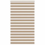 Jaluzea Zebra vidaXL 125x200cm Maro Nisipiu, Poliester, Montaj Fara Gaurire, Siguranta Copii