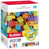 Set Cuburi de construit, plastic, 120 piese