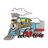 Aplicatie textila termoadeziva, 7.5 x 6.5 cm, Tren gri, Crisalida