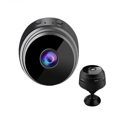 Camera Spion de supraveghere WiFi,A9 Senzor de miscare, HD, 1080, Negru foto