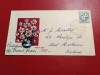 Australia 1959 Floare Flanel FDC, Margaret Stones, B. Stewart, Perforare 14&frac12;, Timbre Circulat