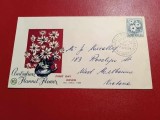 Australia 1959 - floarea de flanel, FDC circulata