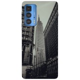 Husa compatibila cu Motorola Edge 20 model Empire state building, Silicon, TPU, Viceversa, Transparent, Carcasa