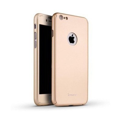 Husa Ipaky Iphone 6/6S Full Cover 360 + folie sticla, Rose Gold foto