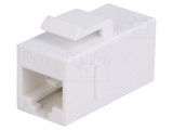 Adaptor Soclu Cat 6 Keystone Alb 8p8c Ne-ecranat, Logilink