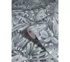 Tapet extralavabil Marburg Botanica 33306: frunze gri albastru, 53cm x 10m, vinil compact, acoperă fisuri, dormitor