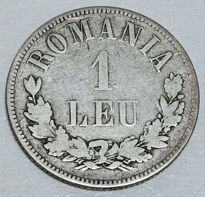 Romania 1 leu 1873 L intrerupt