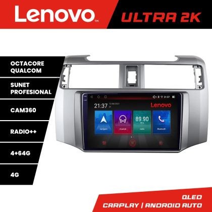 Navigatie Toyota 4runner 2009-2019 Android radio gps internet 8 core QLED Qualcomm 4+64 360 Lenovo CarStore Technology