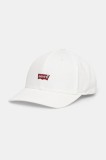 Levi&#039;s sapca culoarea alb, neted