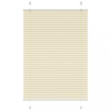 vidaXL Jaluzea plisată Crem 100x150cm Lățime țesătură 99,4cm