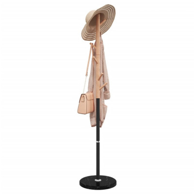 Gossi cuier de haine, negru, 172 cm, fier vopsit electrostatic foto