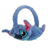 Aparatoare de urechi pentru copii cu model 3D Stitch, albastre, blana sintetica, CMCLASS