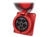 Conector alimentare AC trifazat 125A 400V IP67 soclu mamă