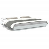 VidaXL Cadru de pat, alb, 200x200 cm, lemn prelucrat