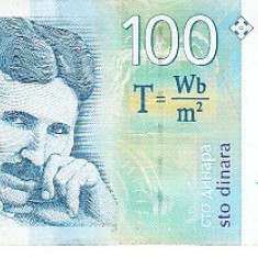 M1 - Bancnota foarte veche - Serbia - 100 dinarI - 2004